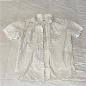 Old Navy Men's Casual Button Down Shirt - White